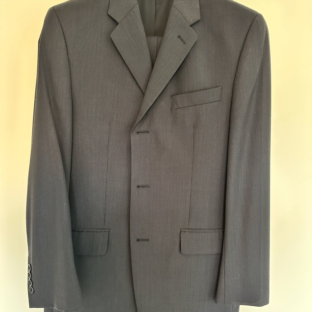 Calvin Klein Triple Breasted Men's Two Piece Suit
